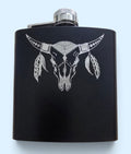 Hip Flask Texas Longhorn Design Add Your Name
