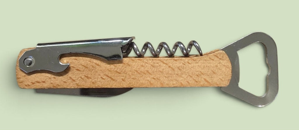 Wine/Bottle Opener Wood Handle Personalize with your family name