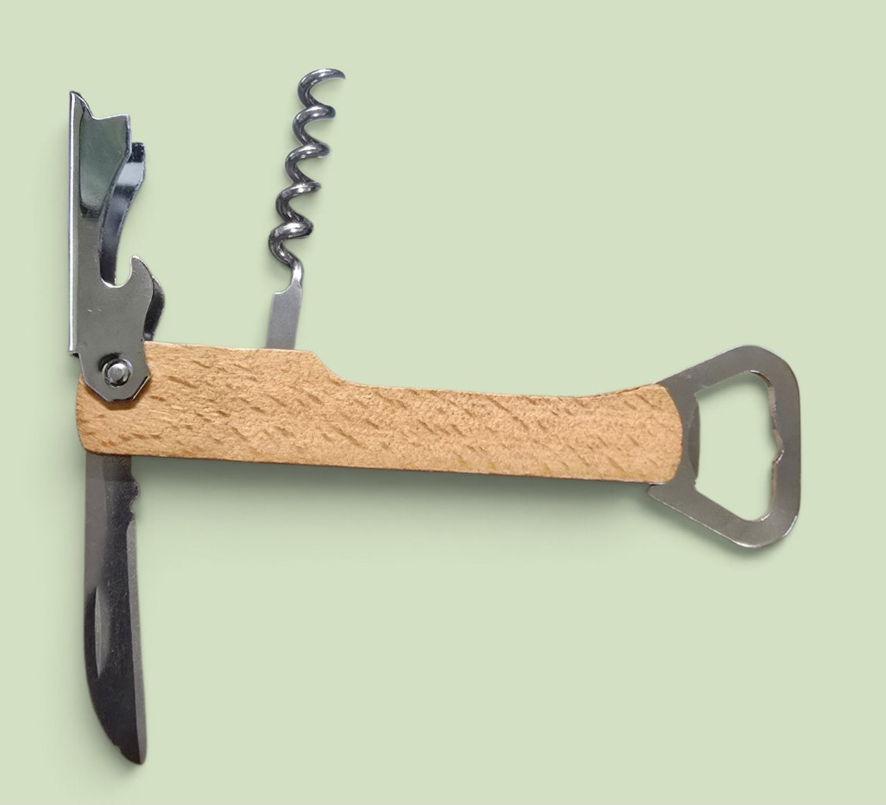 Wine/Bottle Opener Wood Handle Personalize with your family name