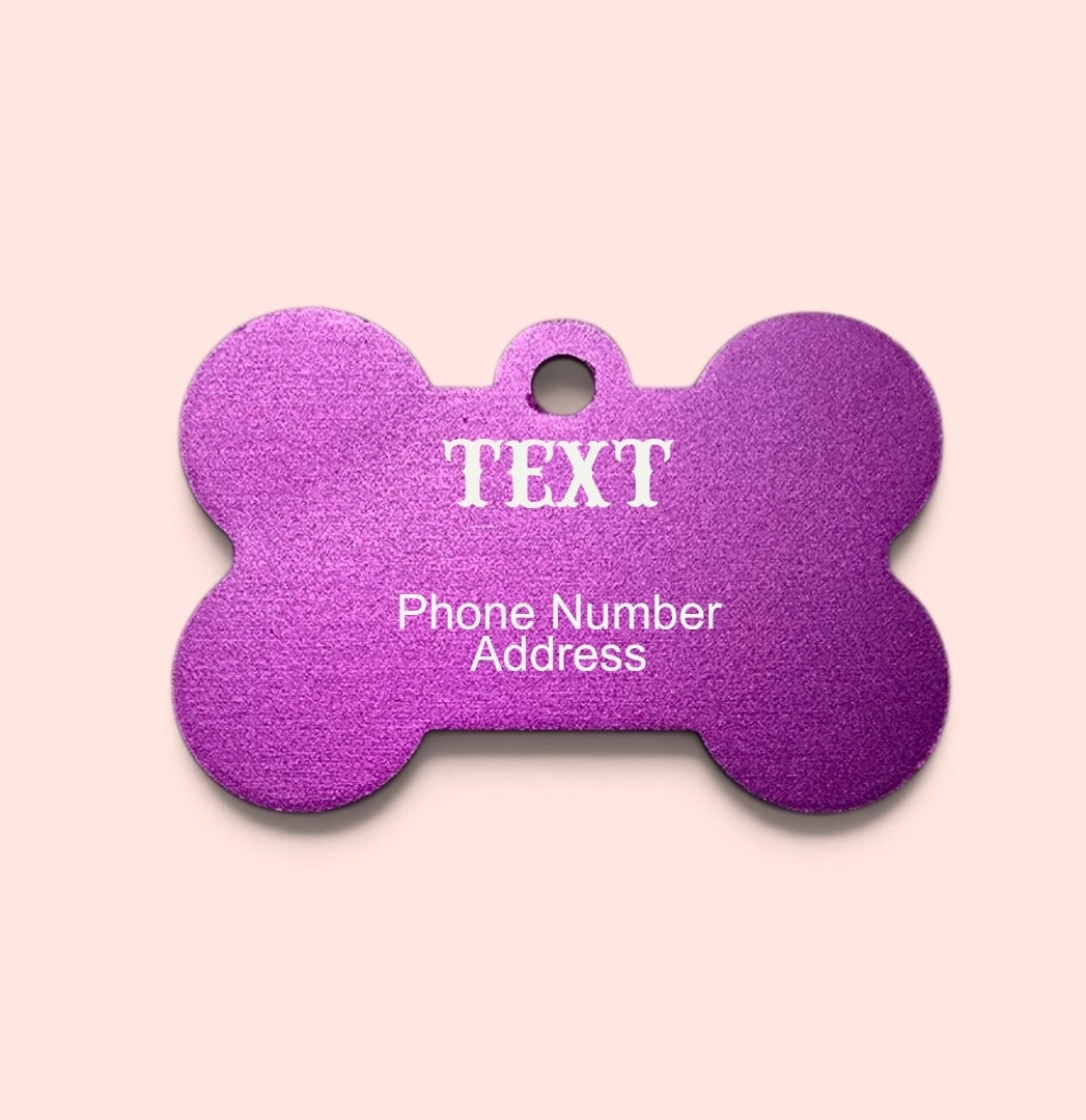 Personalized Bone Shaped Dog Tag
